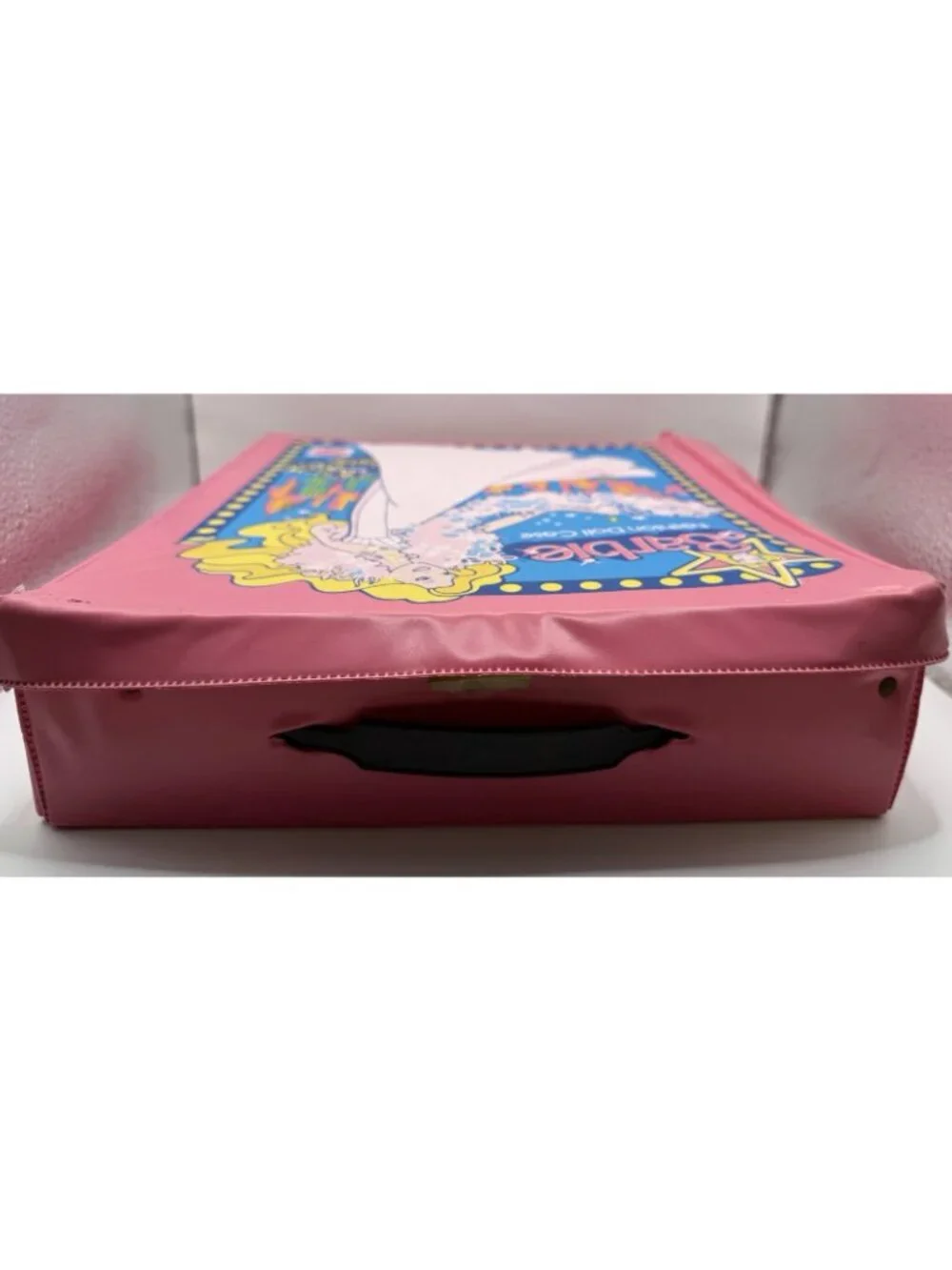 Vintage 1977 Mattel Barbie Fashion Doll Pink Carrying Case  No. 1002